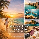 Overwater bungalows and snorkeling in tropical waters.